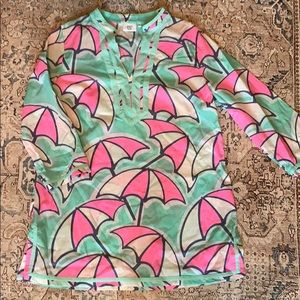 Crown & Ivy Beach Umbrella Swim Coverup Dress